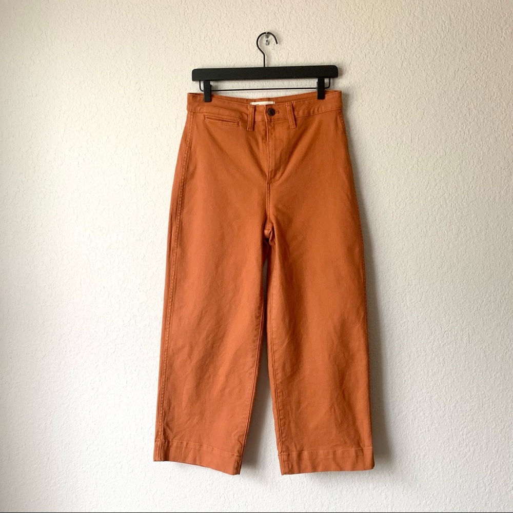 Madewell Curvy Slim Emmett Wide-Leg Crop Pants size 26